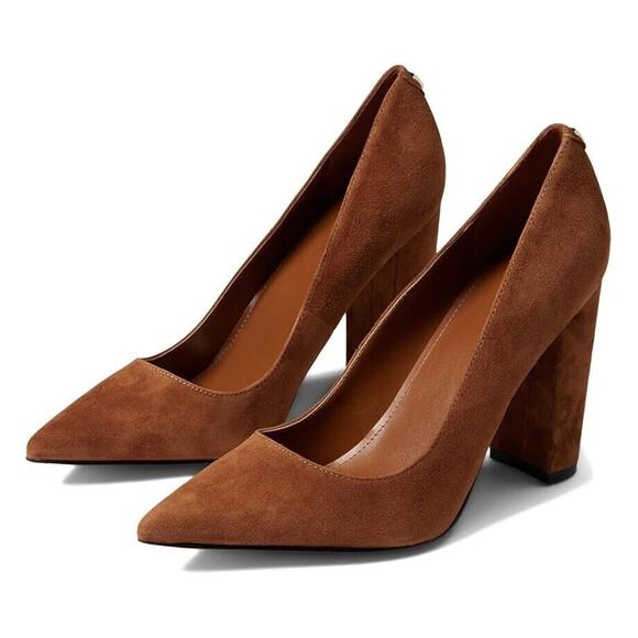 GUESS Women's Abagail Pointy-Toe Pumps, Medium Brown Size 7M - Picture 1 of 5